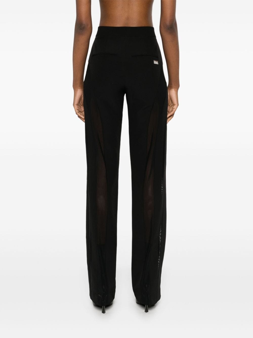 mesh-panelled trousers - 4