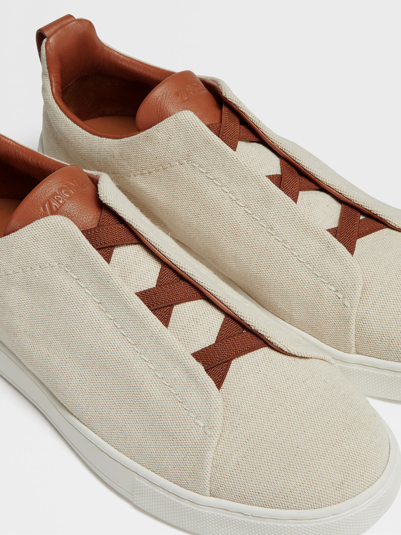 OFF WHITE CANVAS TRIPLE STITCH™ SNEAKERS 3