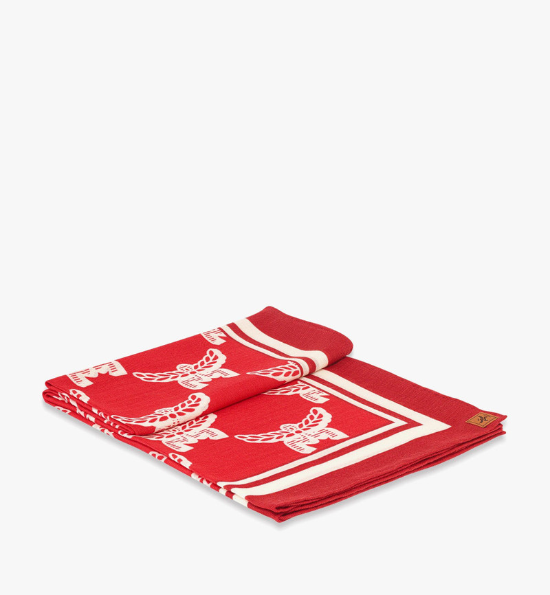 MCM Lauretos Monogram Wool Shawl outlook