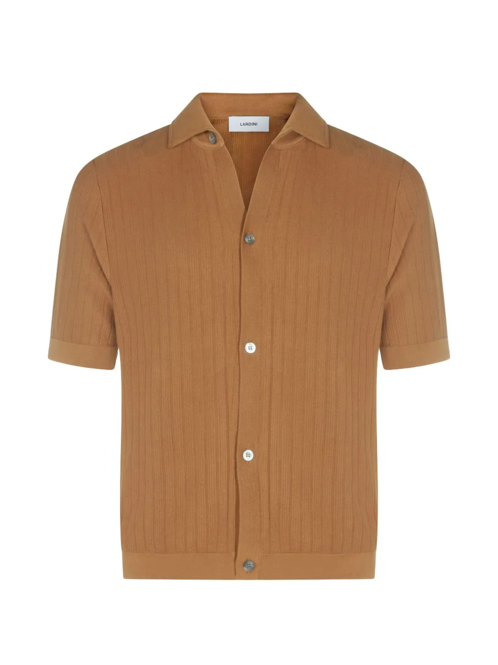 ribbed buttoned shirt - 1