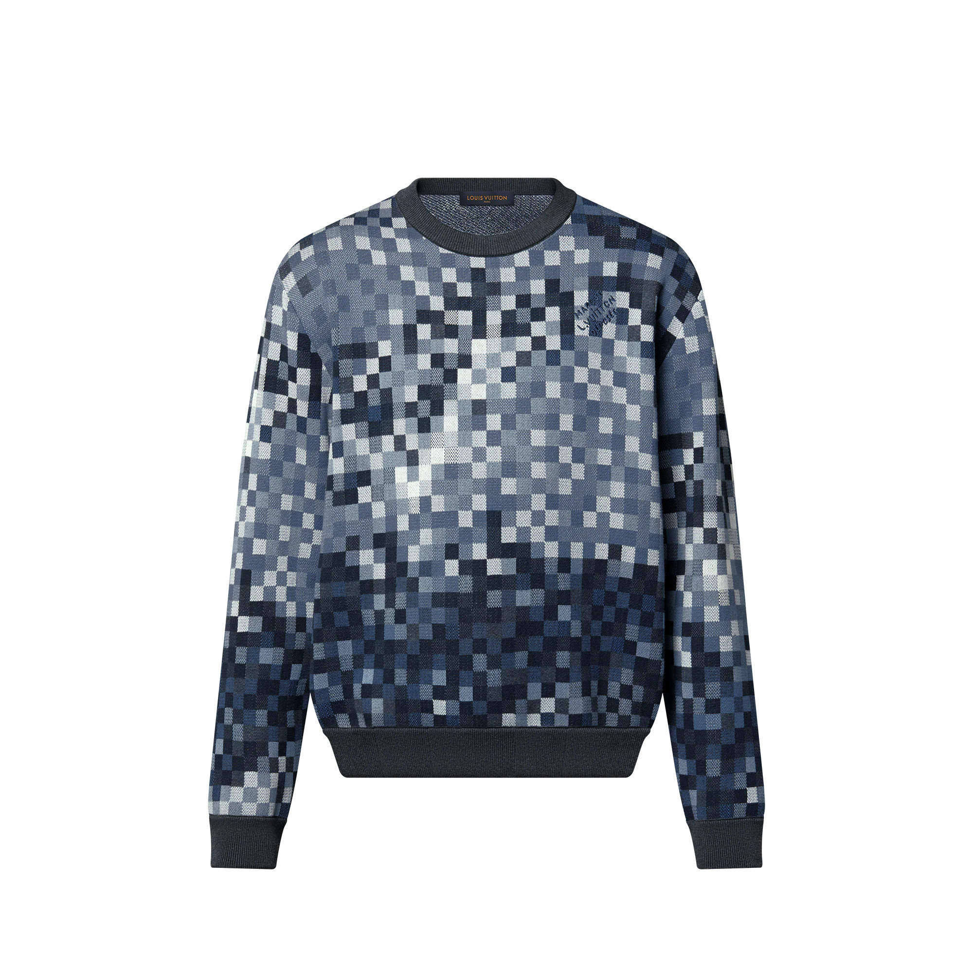 LV Lovers Damoflage Jacquard Pullover - 1