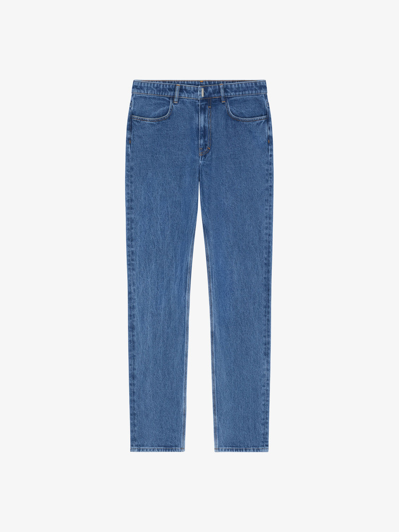 SLIM FIT JEANS IN MARBLE DENIM 1