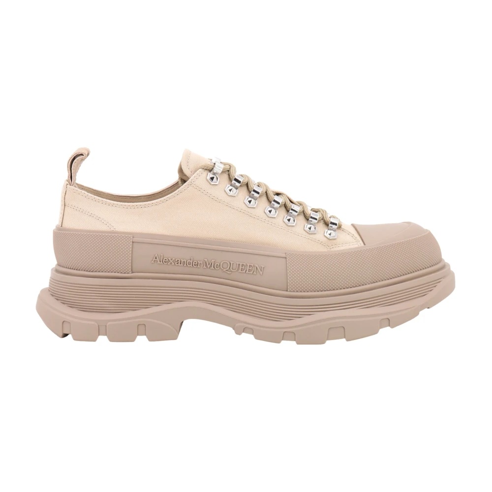 スニーカー Tread Slick Sneakers - Alexander Mcqueen - Brown - Canvas Alexander Mcqueen Tread Slick Sneakers - Brown - Canvas