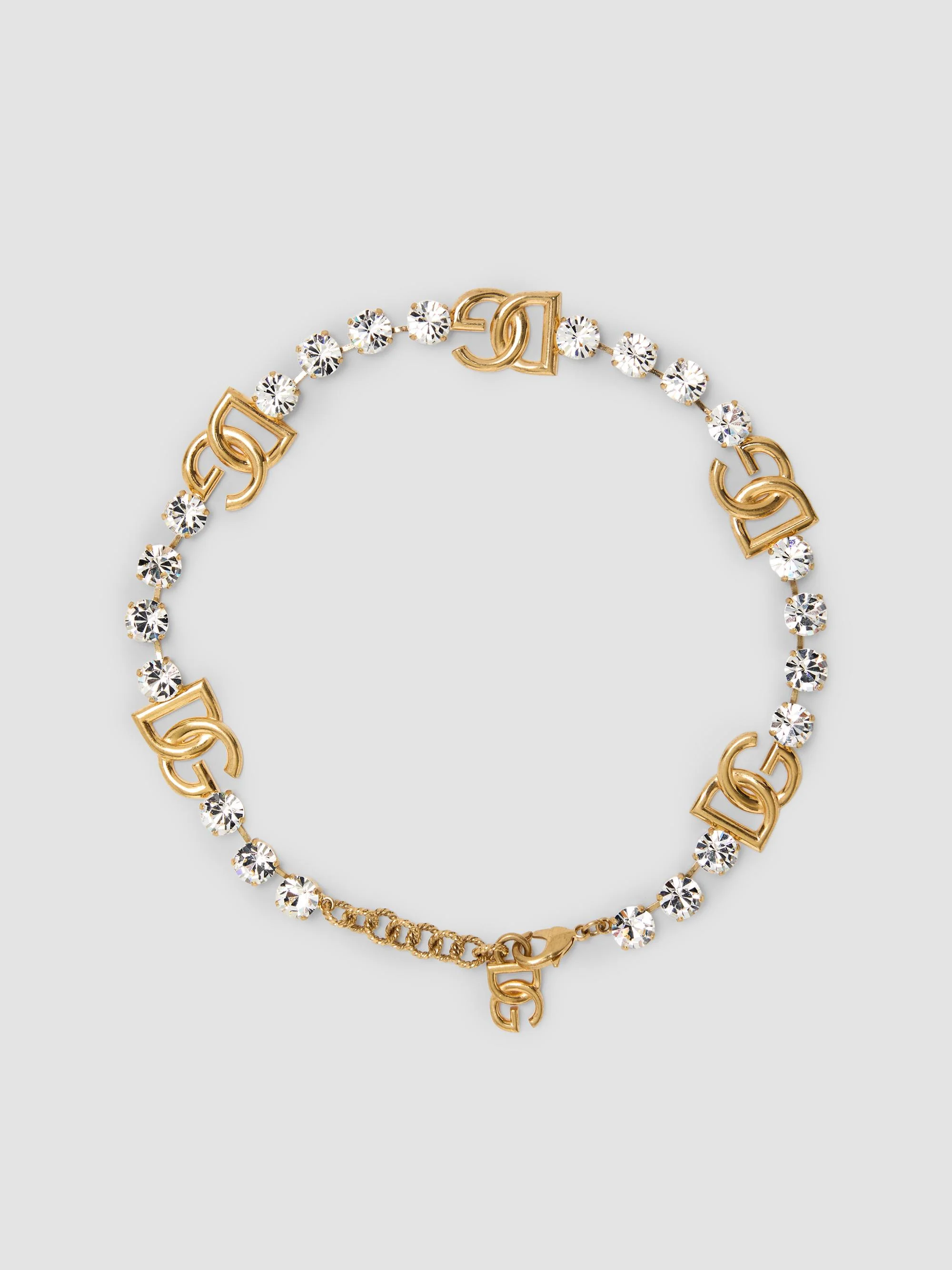 Women's Goldtone & Glass Crystal Monogram Necklace - Gold - 1