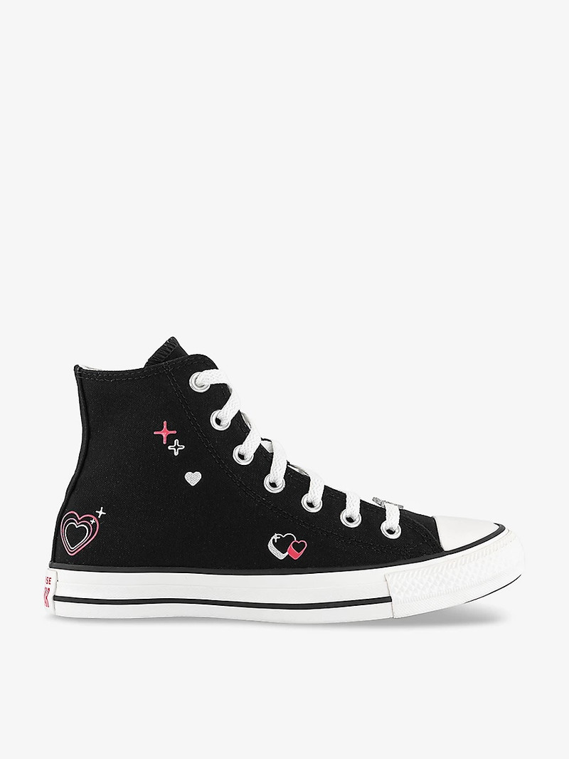 All Star Hi heart-embellished canvas high-top trainers - 1