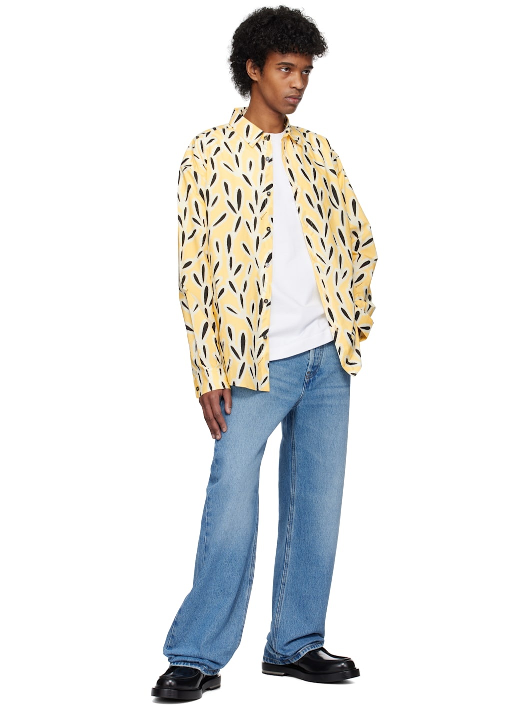 Yellow & Black 'The Simon' Shirt - 4