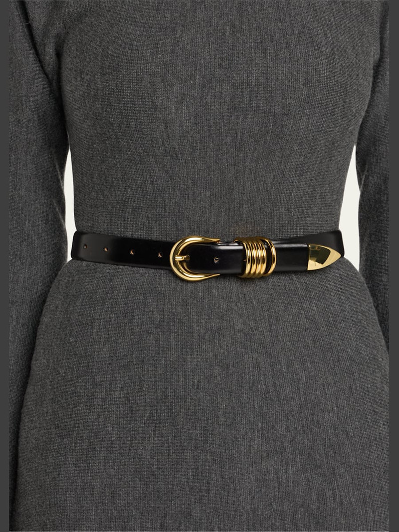 DÉHANCHE Hollyhock Triple Wrap Calf Leather Medium Belt outlook