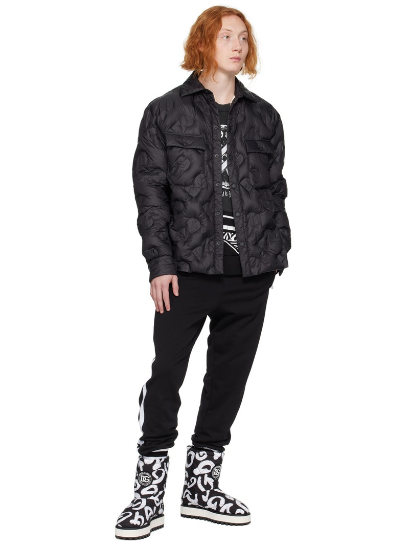 Dolce & Gabbana White & Black Graffiti Boots outlook