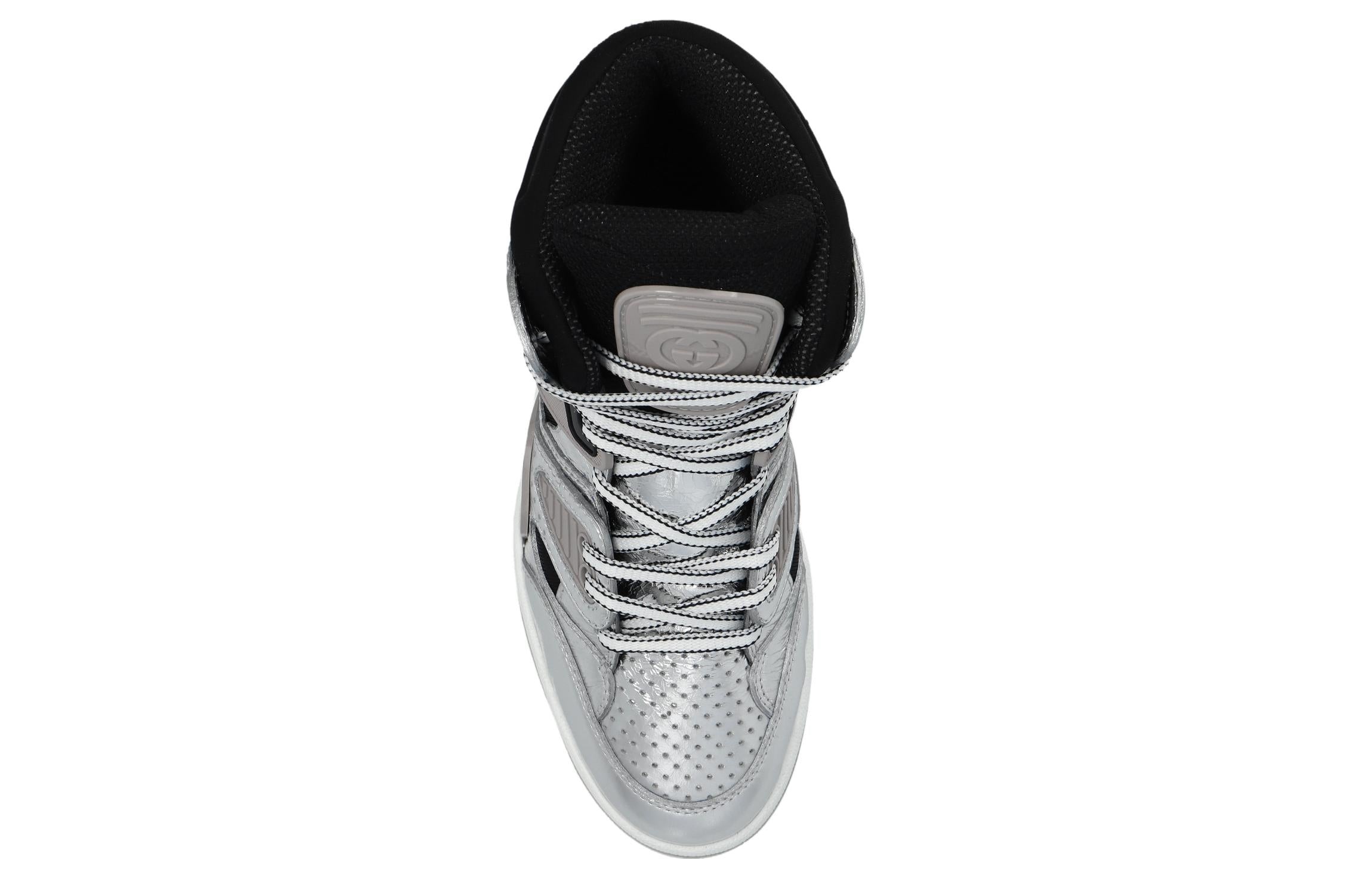 Gucci Basket High 'Silver Black' 724005-AABB8-8142 - 5