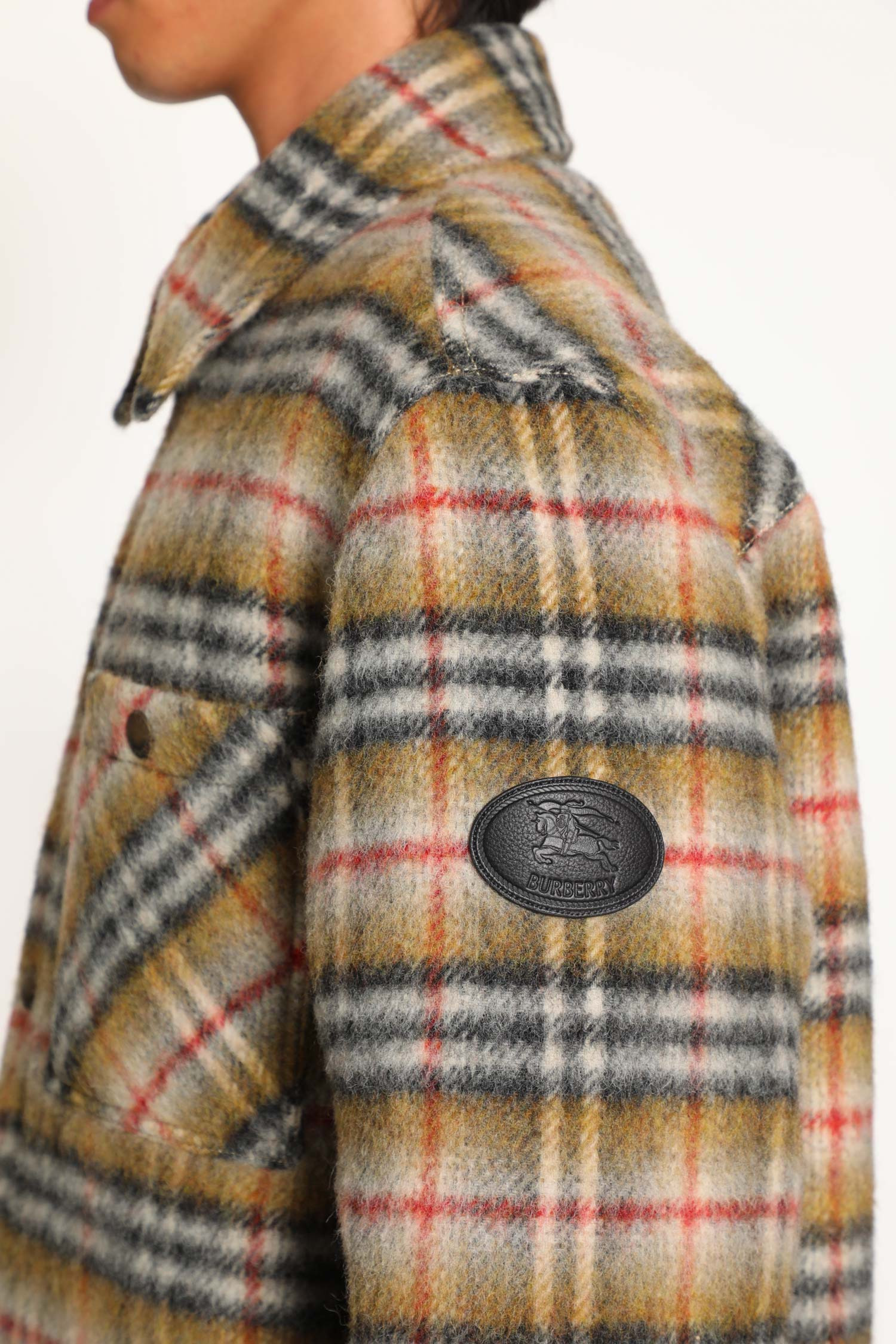 Check Wool Reversible Overshirt - 4
