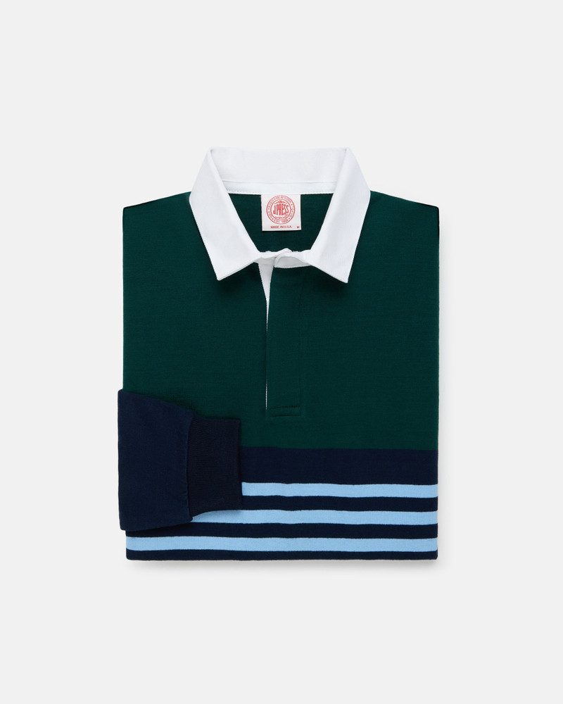 J. PRESS MADE-IN-USA MULTI-STRIPE COTTON RUGBY outlook