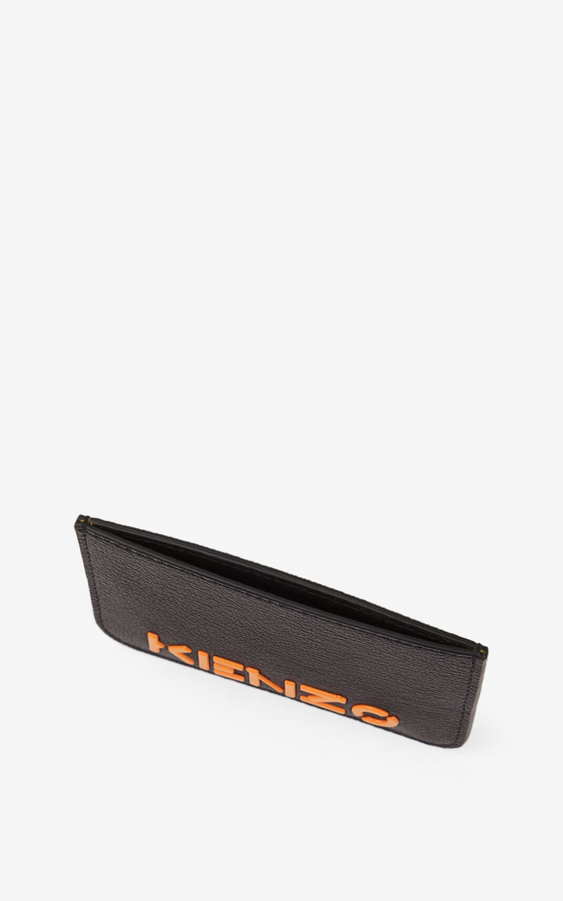 KENZO KENZO Logo leather card holder outlook