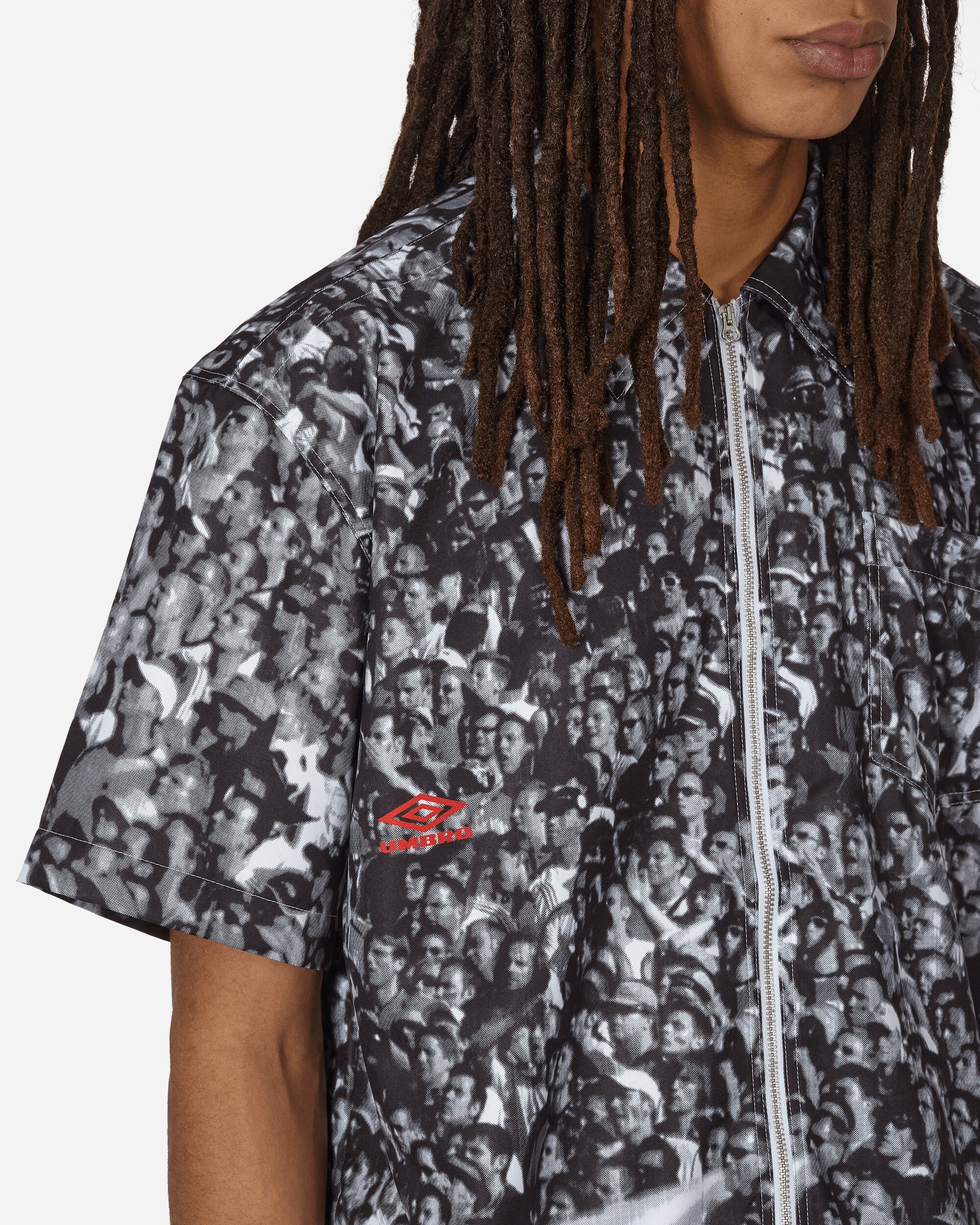 Printed Shortsleeve Shirt White / Black - 5