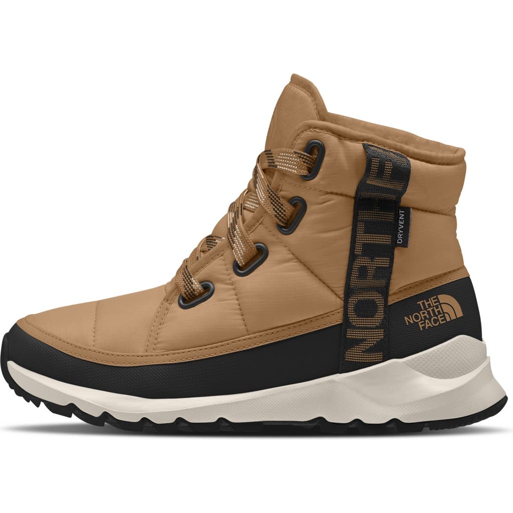 The North Face The North Face ThermoBall Luxe Faux Fur Lined Waterproof Boots in Almond Butter Tnf Black at Nordst nordstrom REVERSIBLE