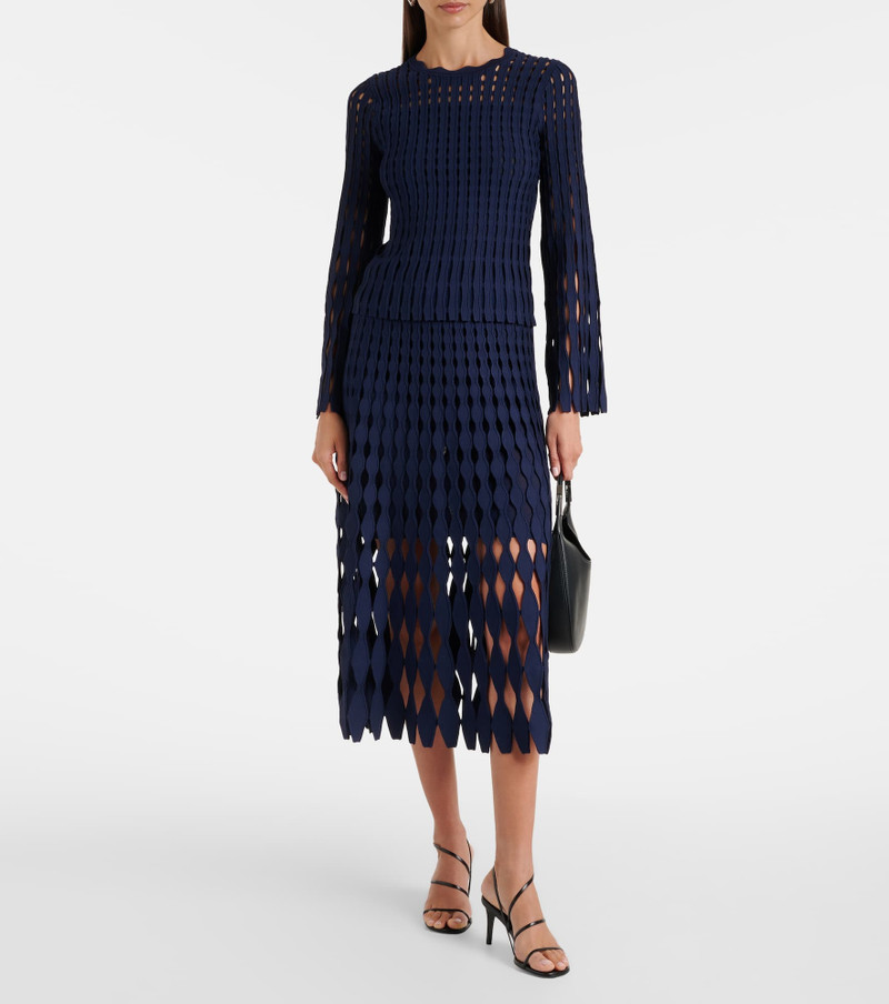 SIMKHAI Open-knit top outlook