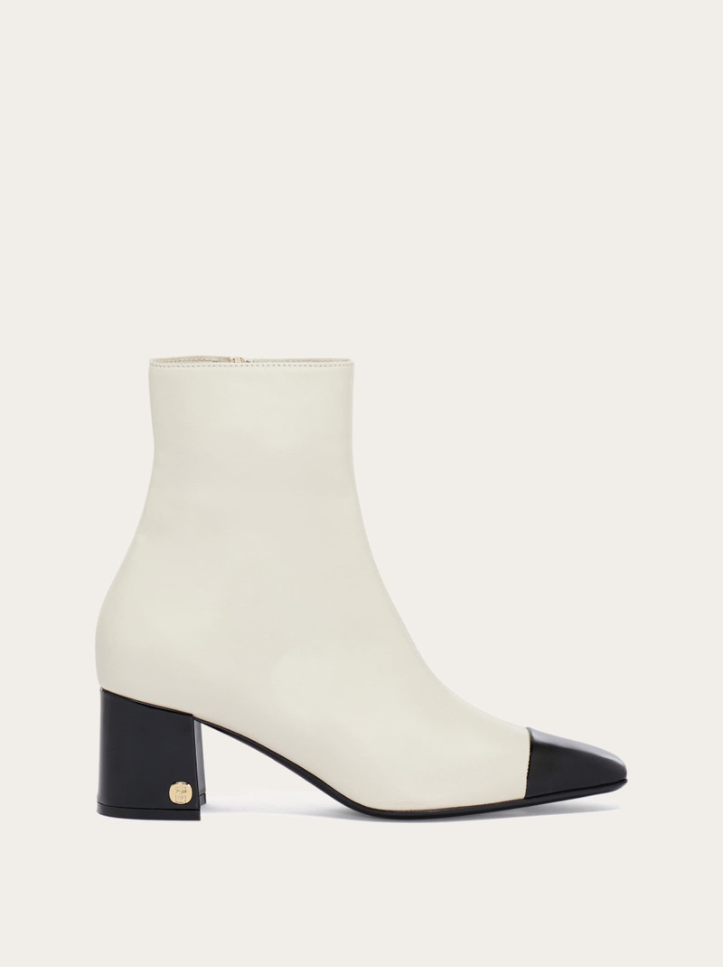 Bootie with patent accents 1