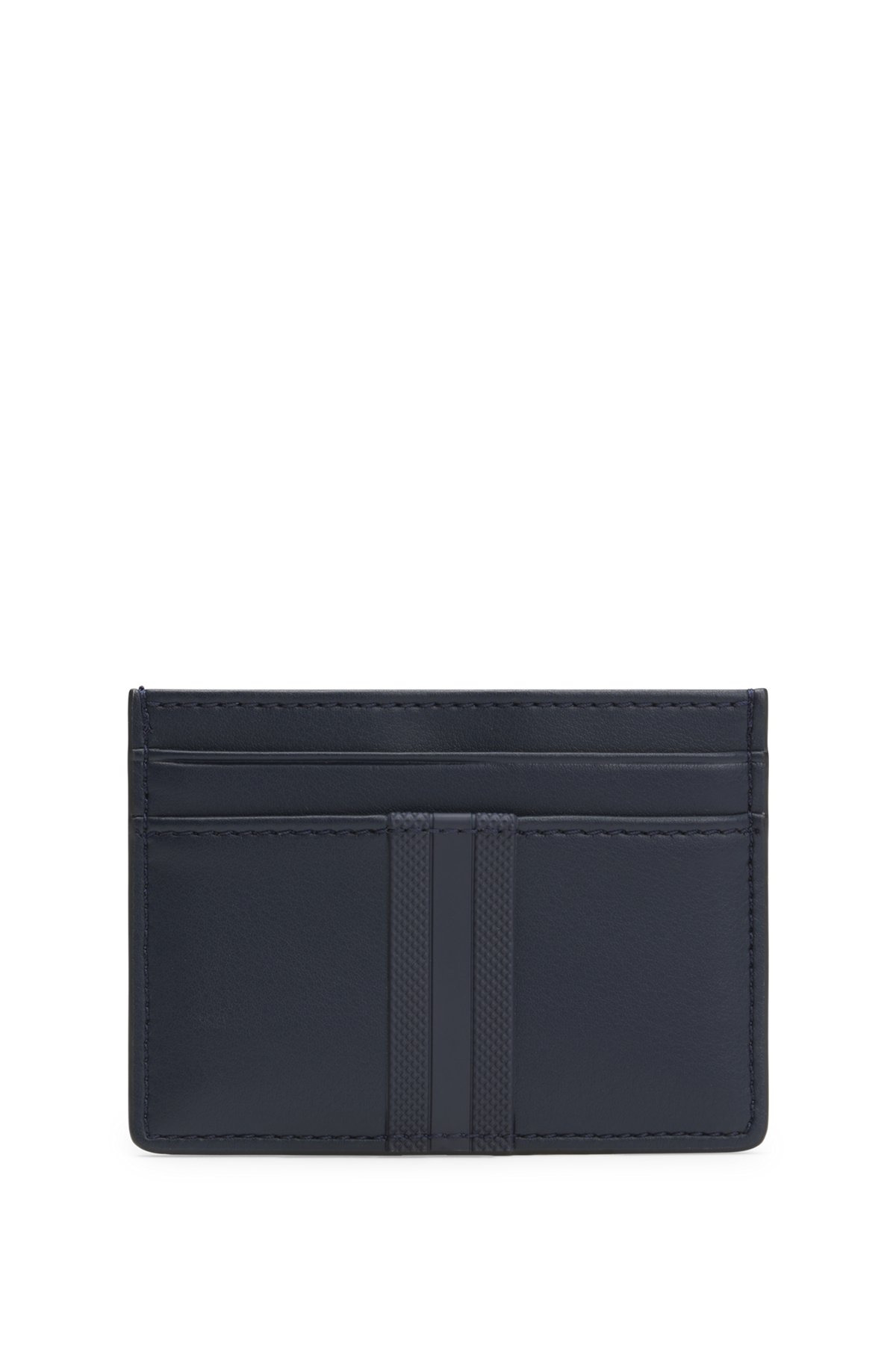FAUX-LEATHER CARD HOLDER WITH TEXTURED TRIM - 2