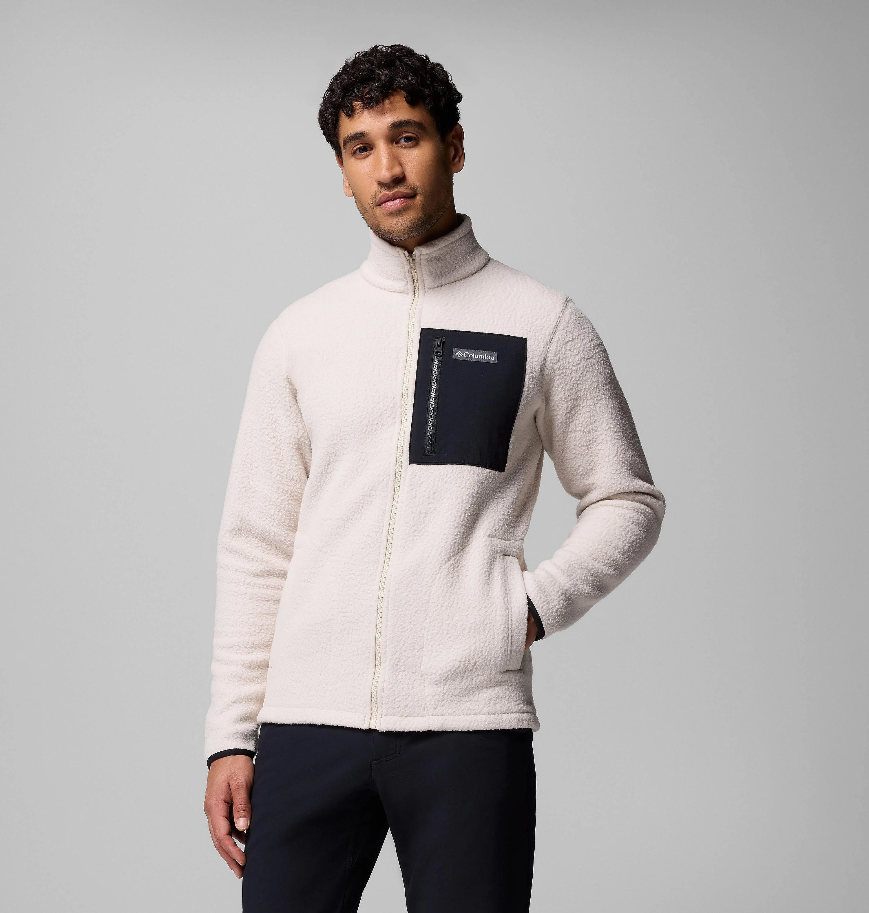 Men's Jasper Ridge Pebbled Full Zip Fleece - 1