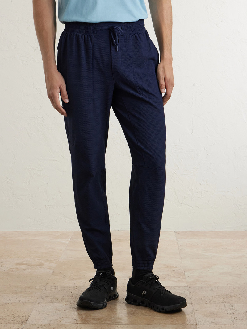 Licence to Train Tapered Stretch Recycled Waffle-Knit Joggers 3