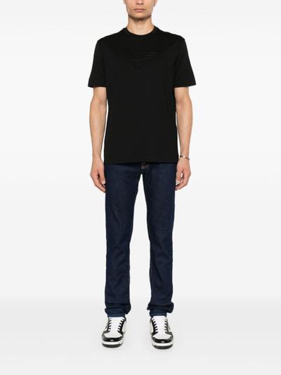 EMPORIO ARMANI logo-patch T-shirt outlook