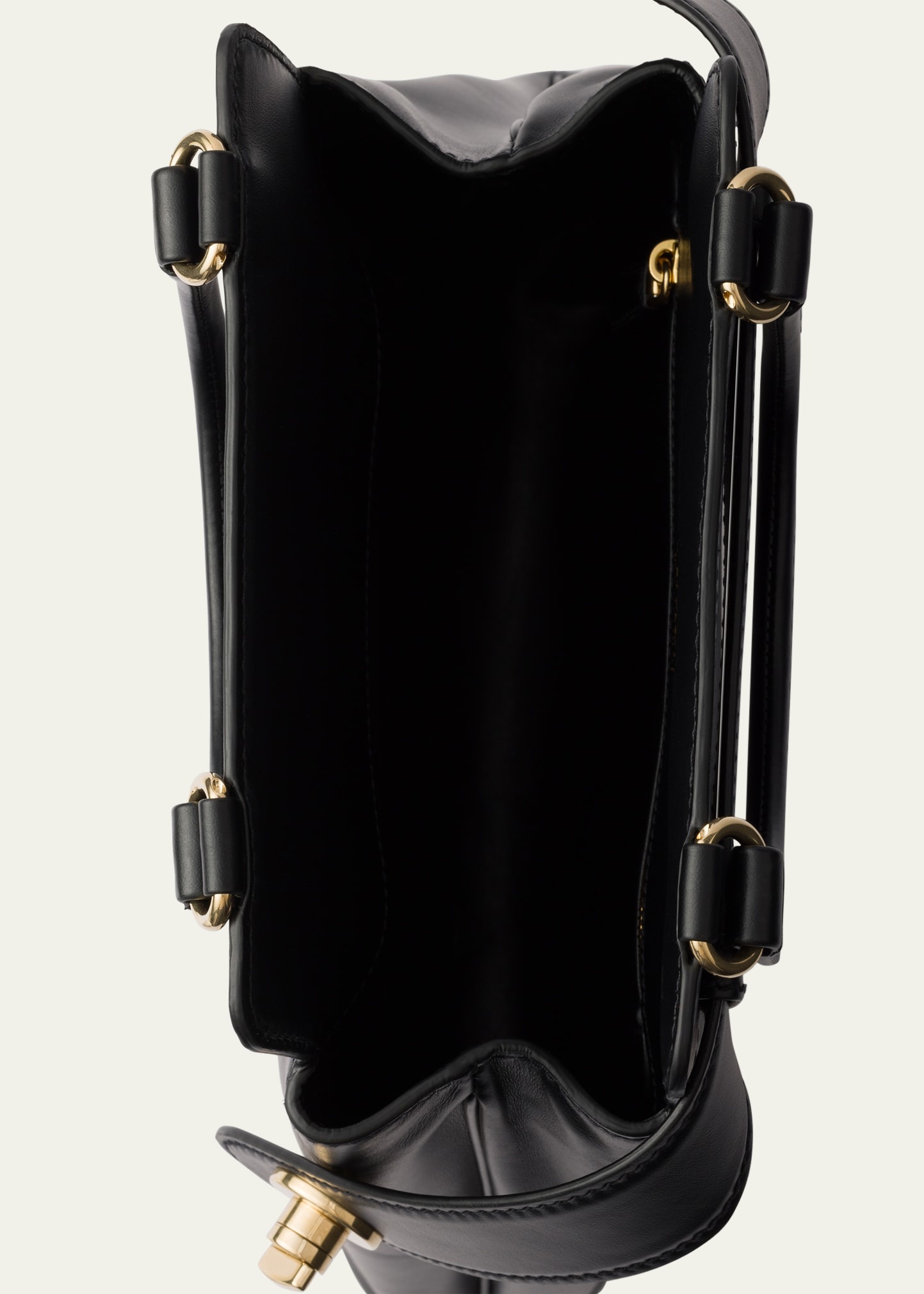 Etude Buckle Leather Top-Handle Bag - 4