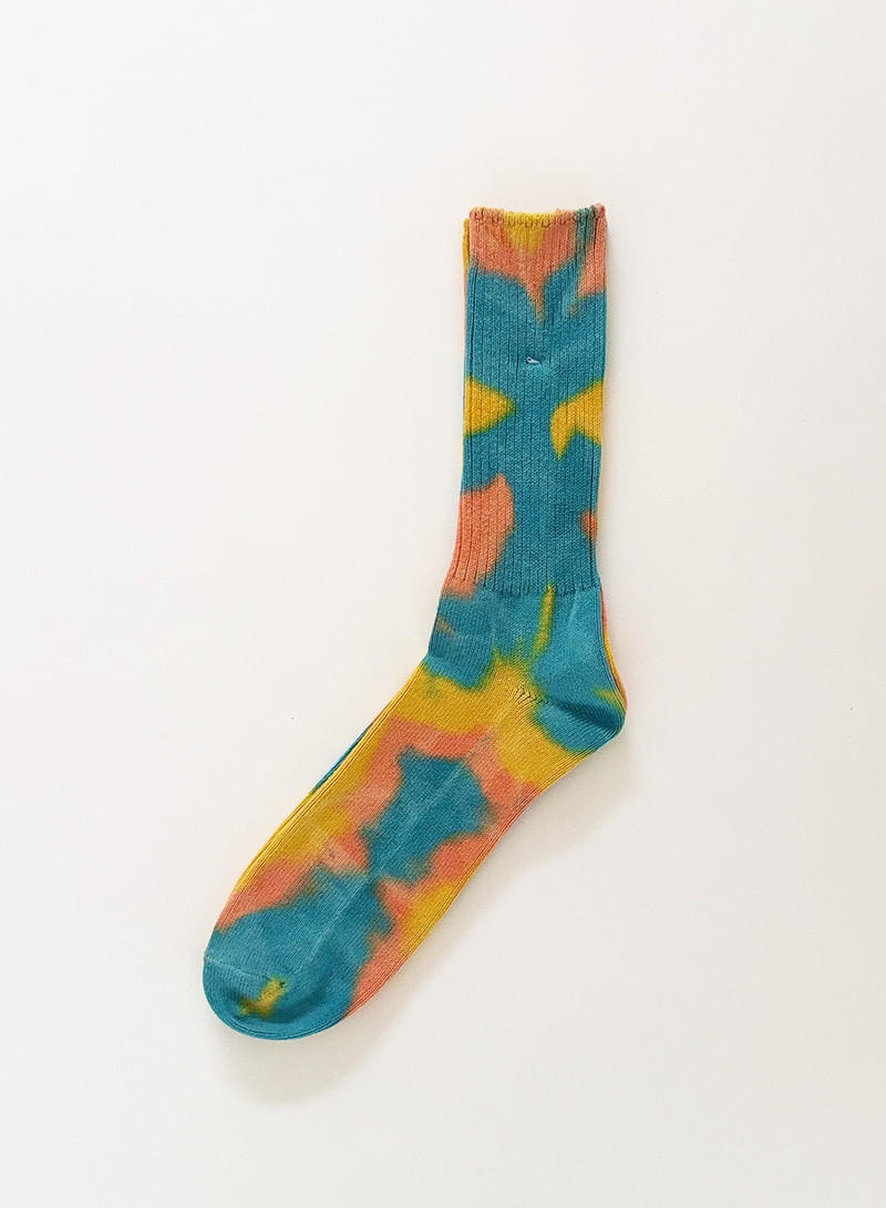 Nigel Cabourn Anonymous Ism Tie Dye Crew in Green outlook