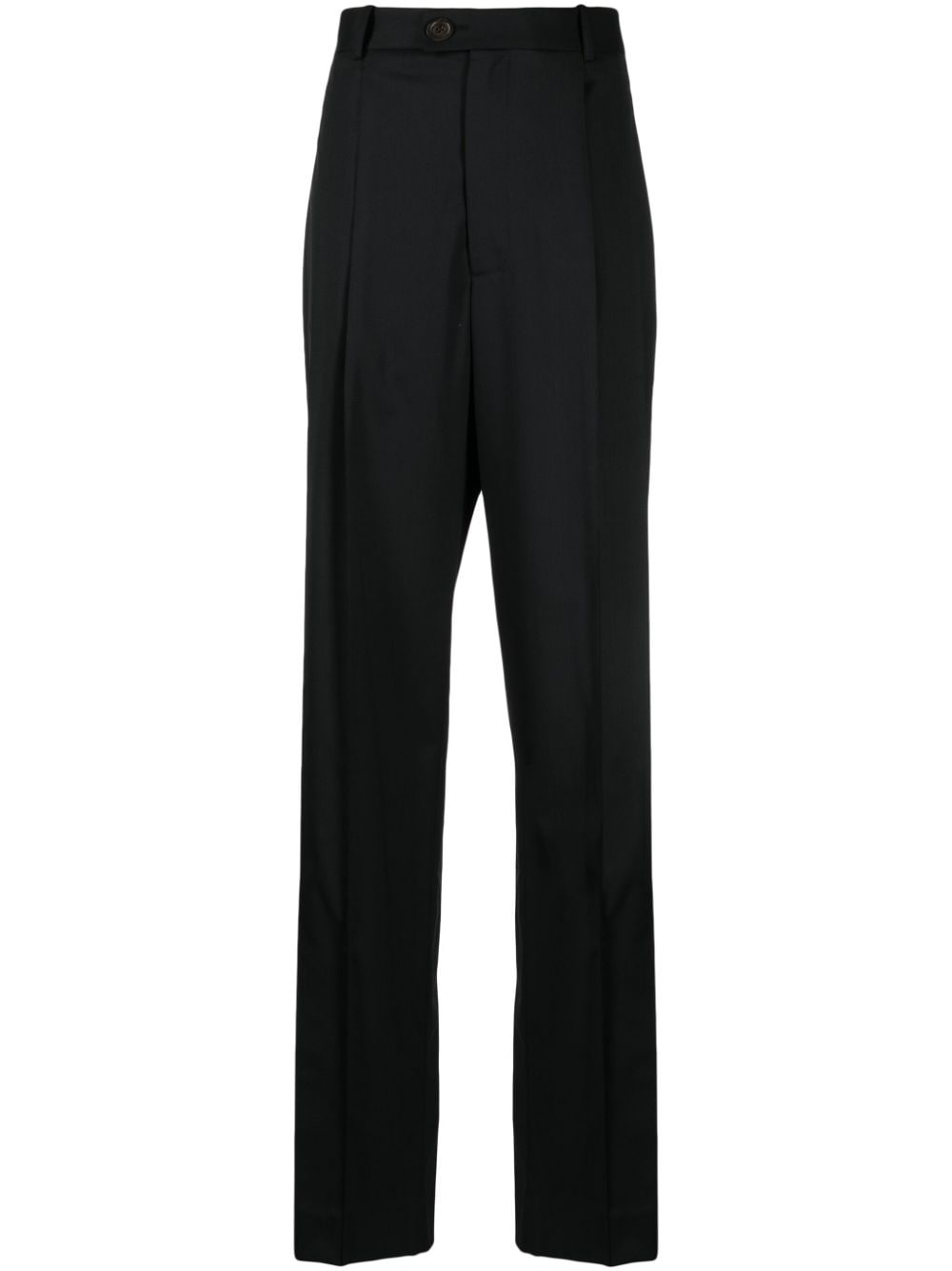 pressed-crease tailored trousers - 1