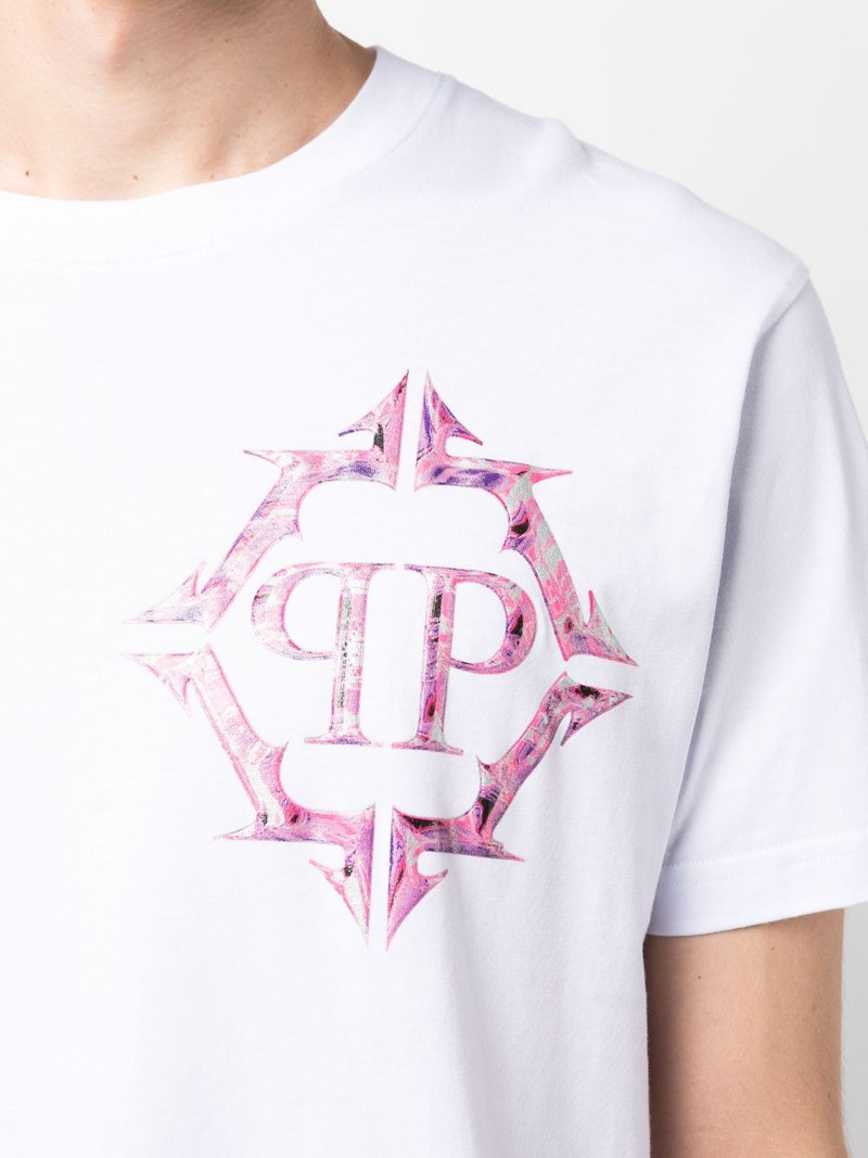 logo-print cotton T-shirt 5