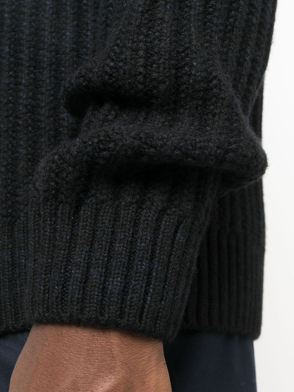 fisherman's-knit long-sleeved jumper - 5