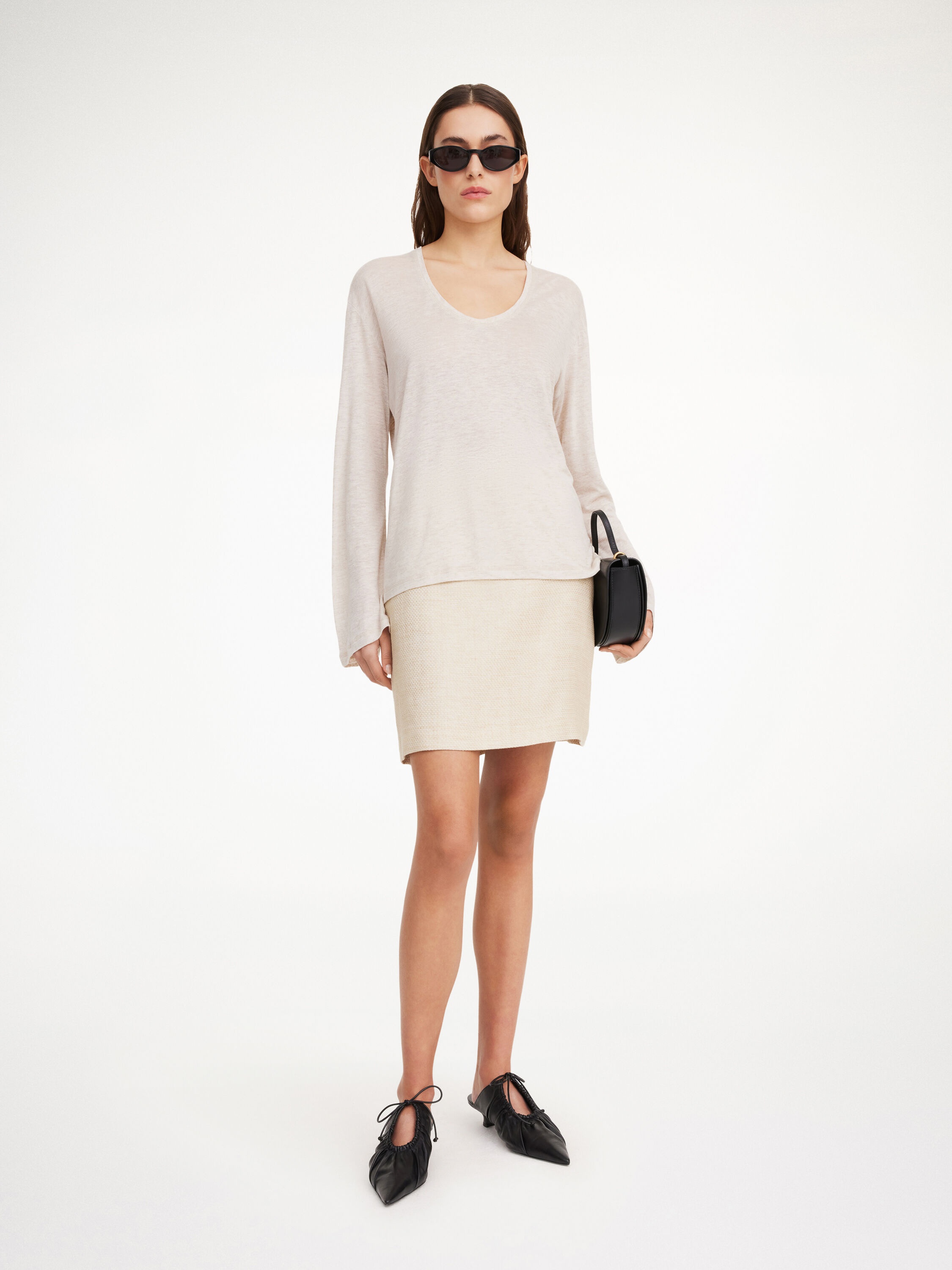 Chambray mini skirt - 2