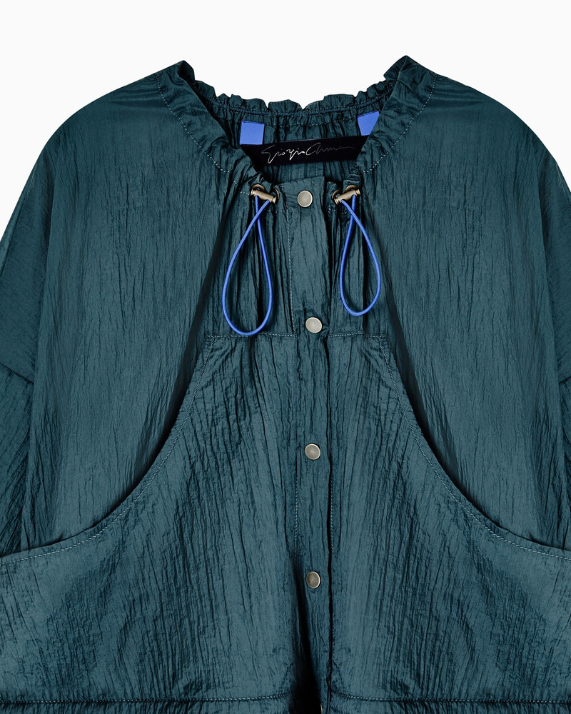 CRINKLE NYLON TRENCH COAT 5