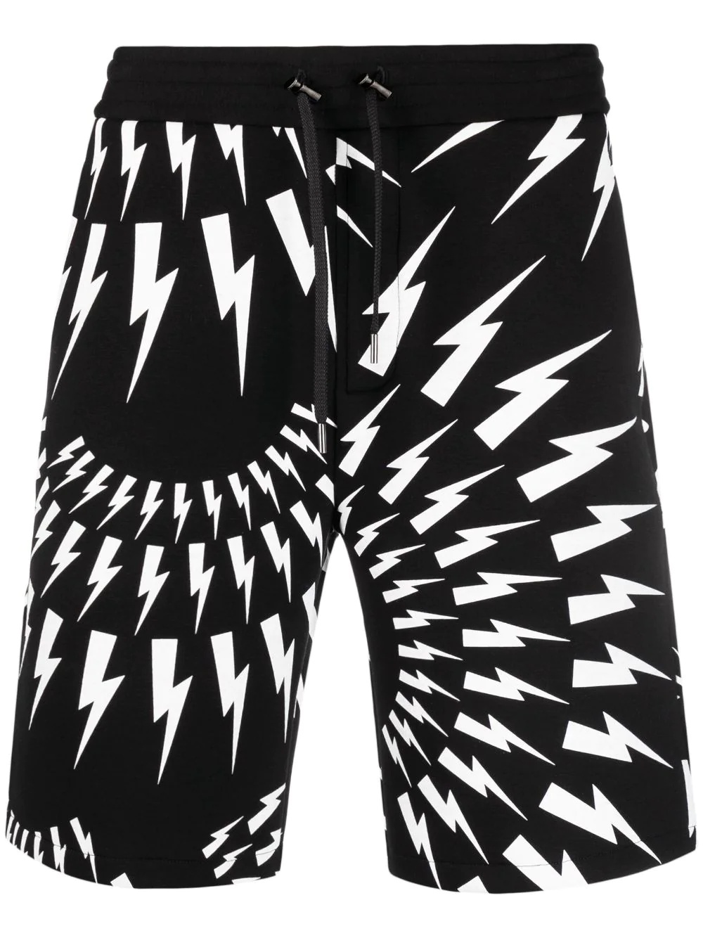 Thunderbolt-print deck shorts - 1