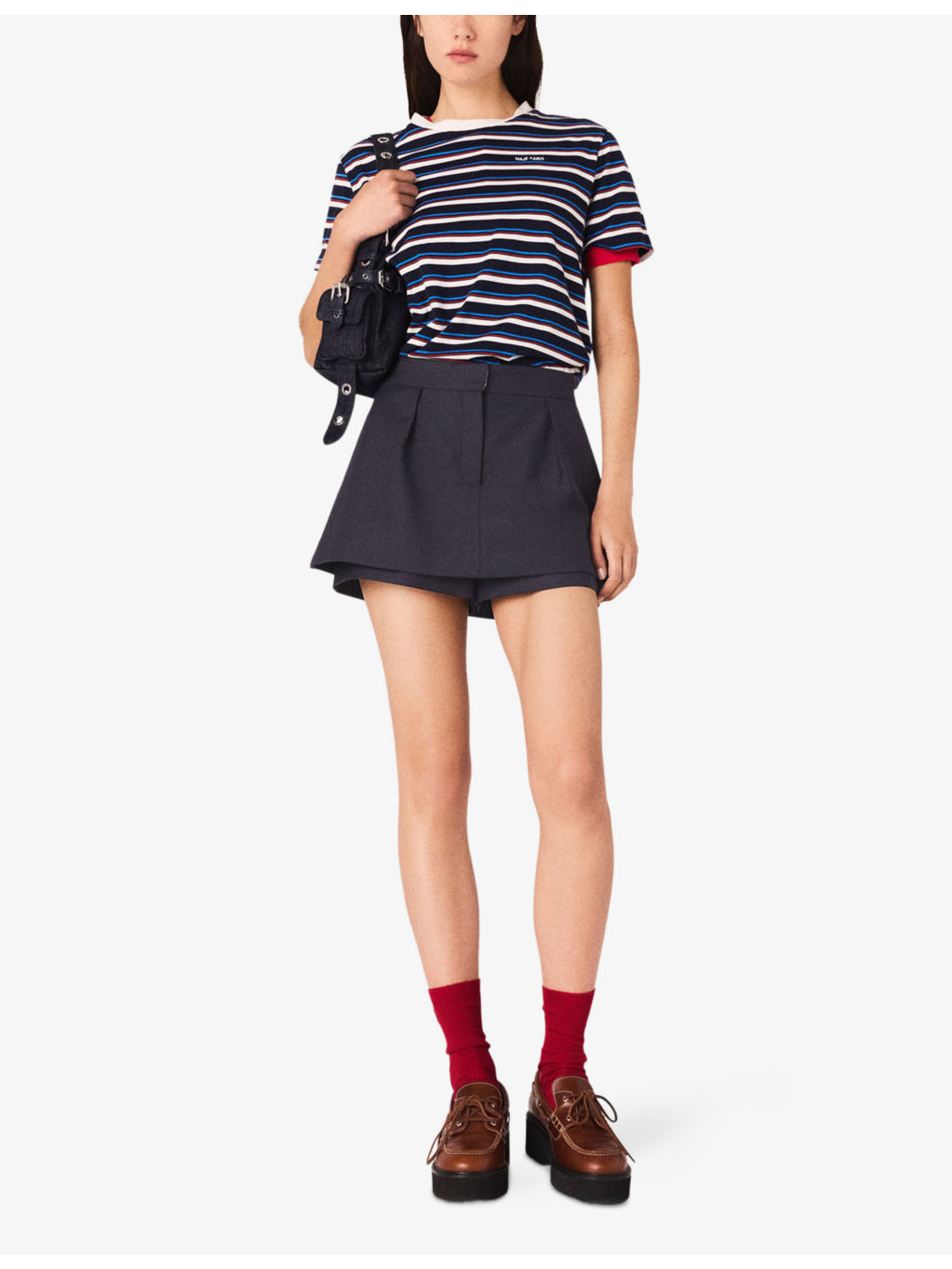 Tailored Mid-Rise Stretch-Woven Skort - 2