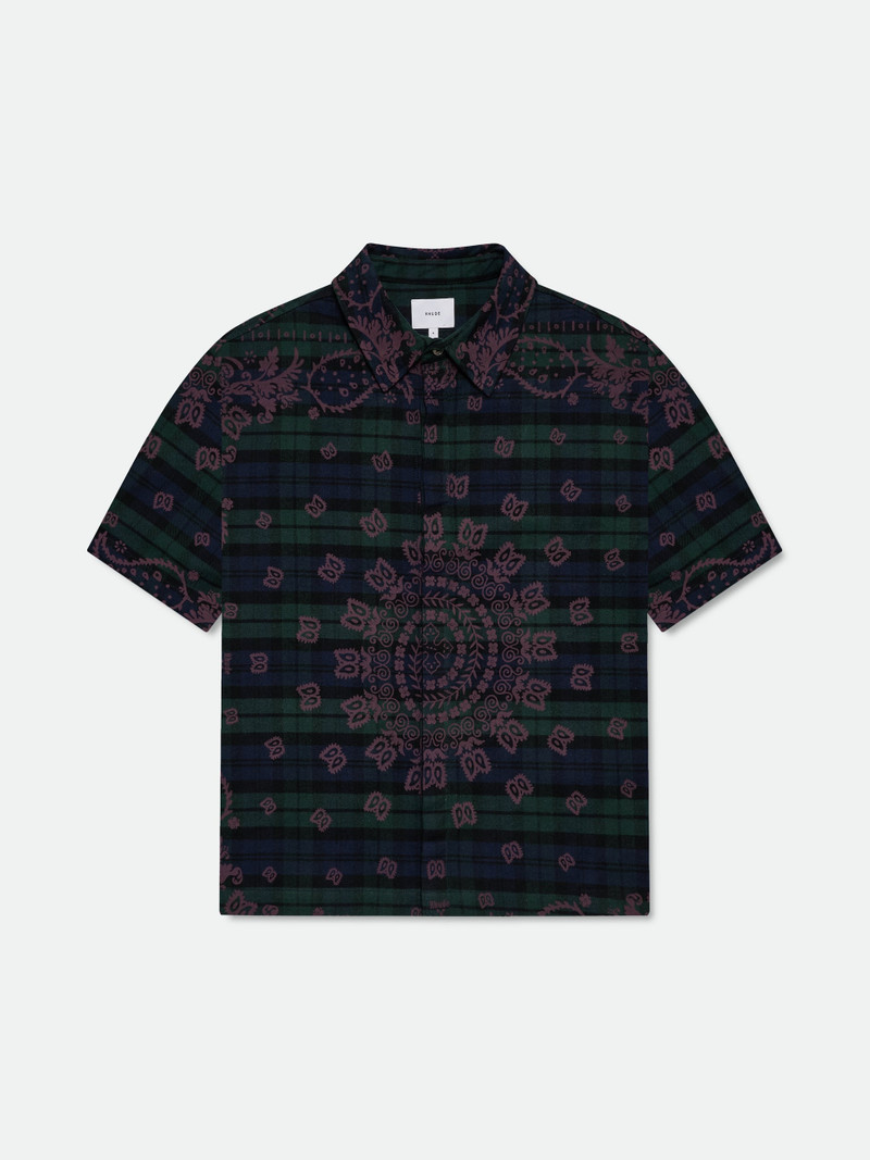 PAISLEY FLANNEL BOXY SHIRT 1