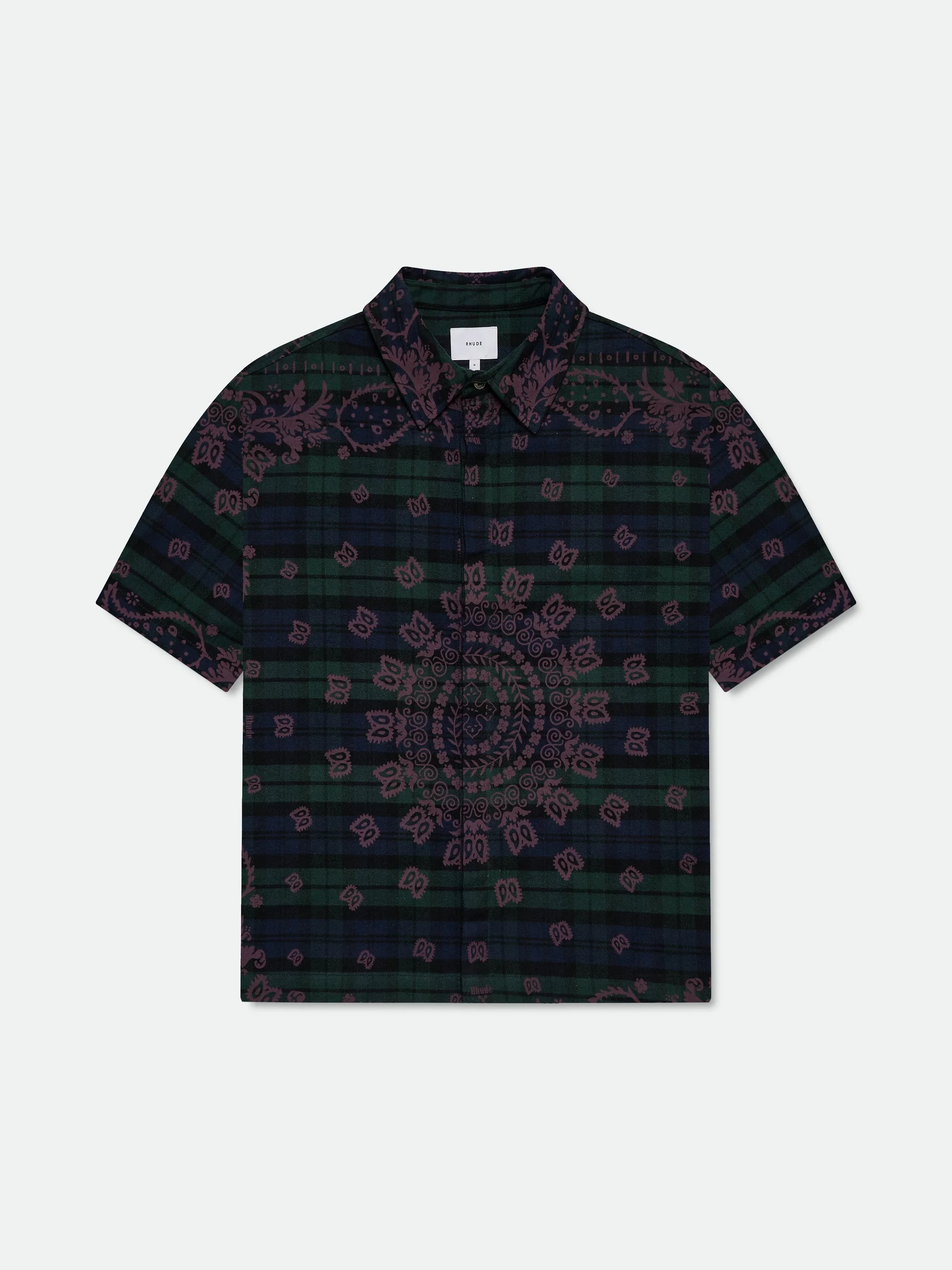 PAISLEY FLANNEL BOXY SHIRT - 1