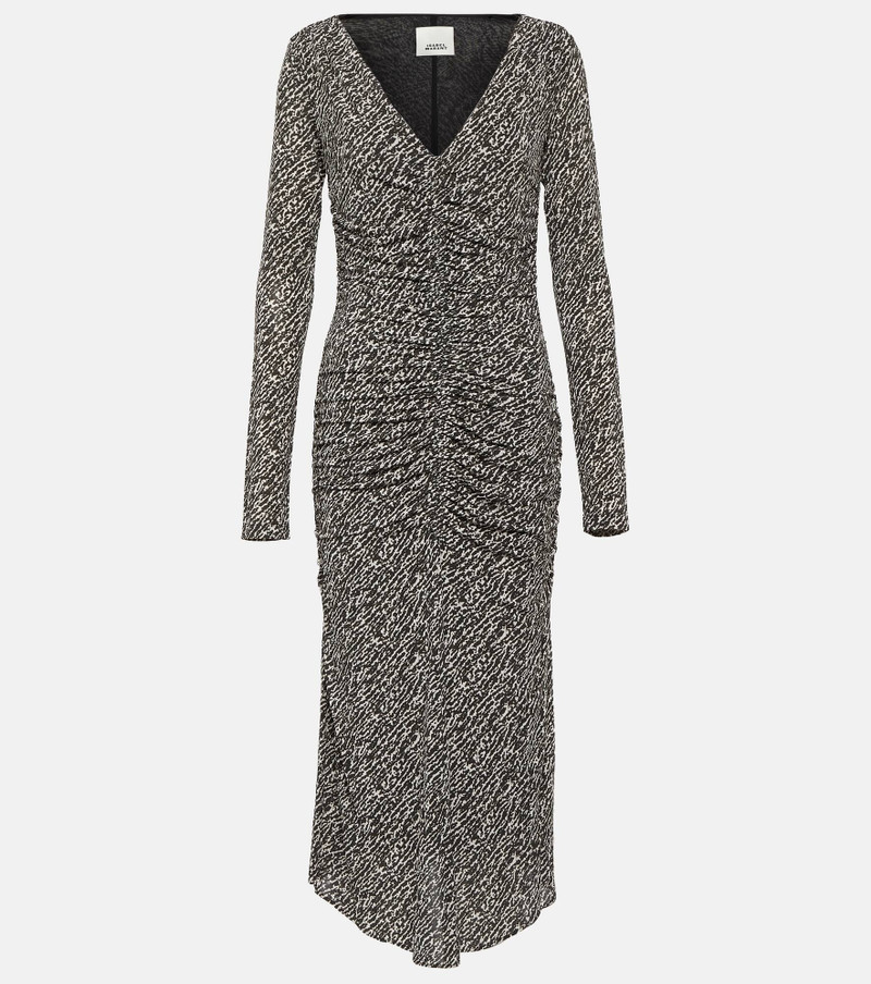 Laly printed jersey midi dress 1
