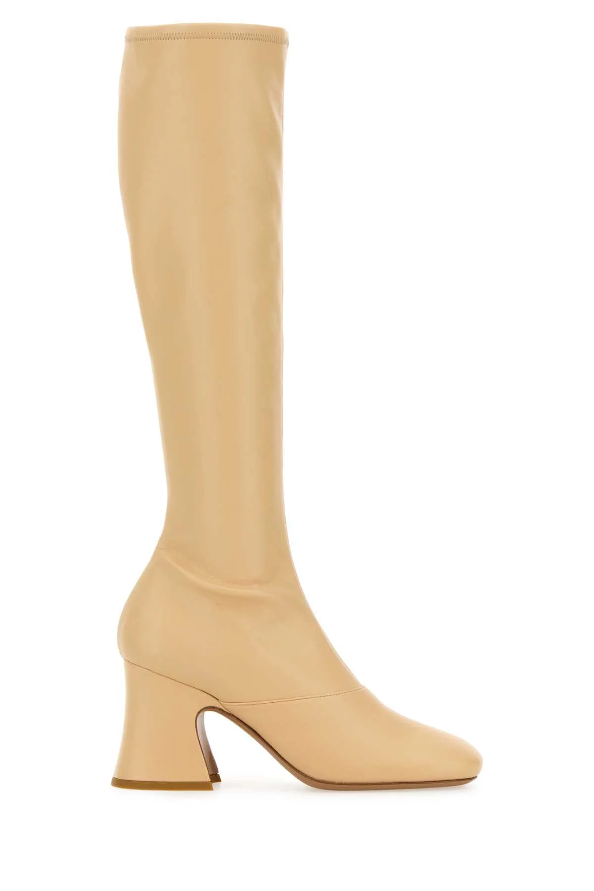 Chloe Women Cream Synthetic Leather Janis Boots - 1
