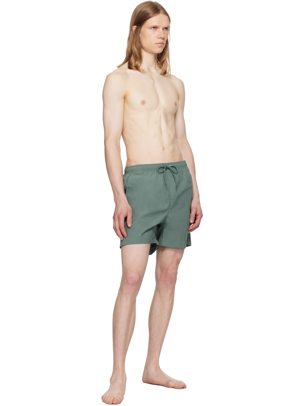 Gray Hauge Recycled Nylon Swim Shorts - 4