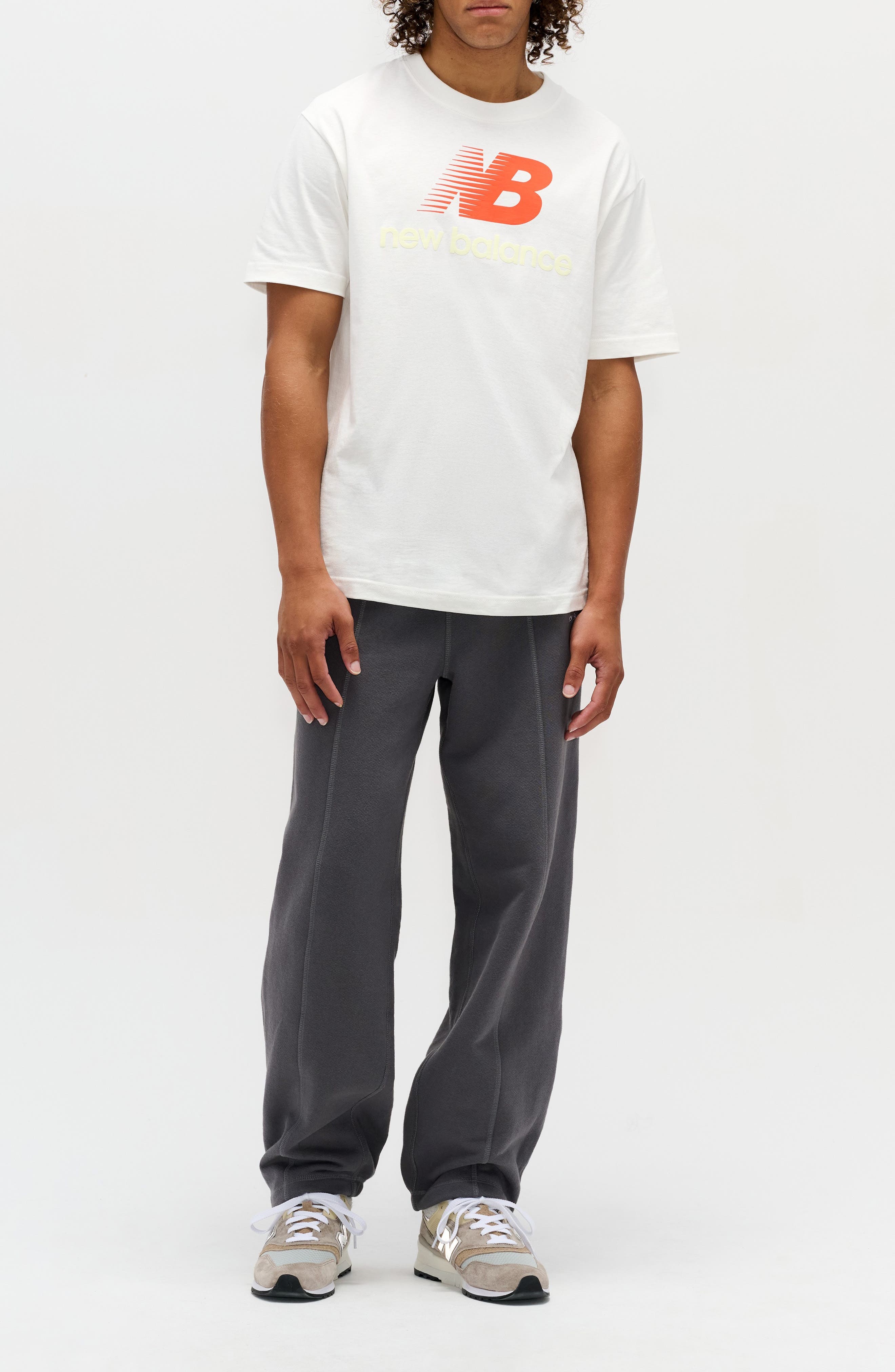 New Balance Made in USA Logo Graphic T-Shirt in Sea Salt at Nordstrom - 5