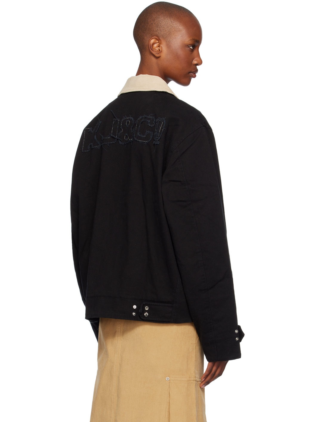 Black Logo Work Jacket - 3