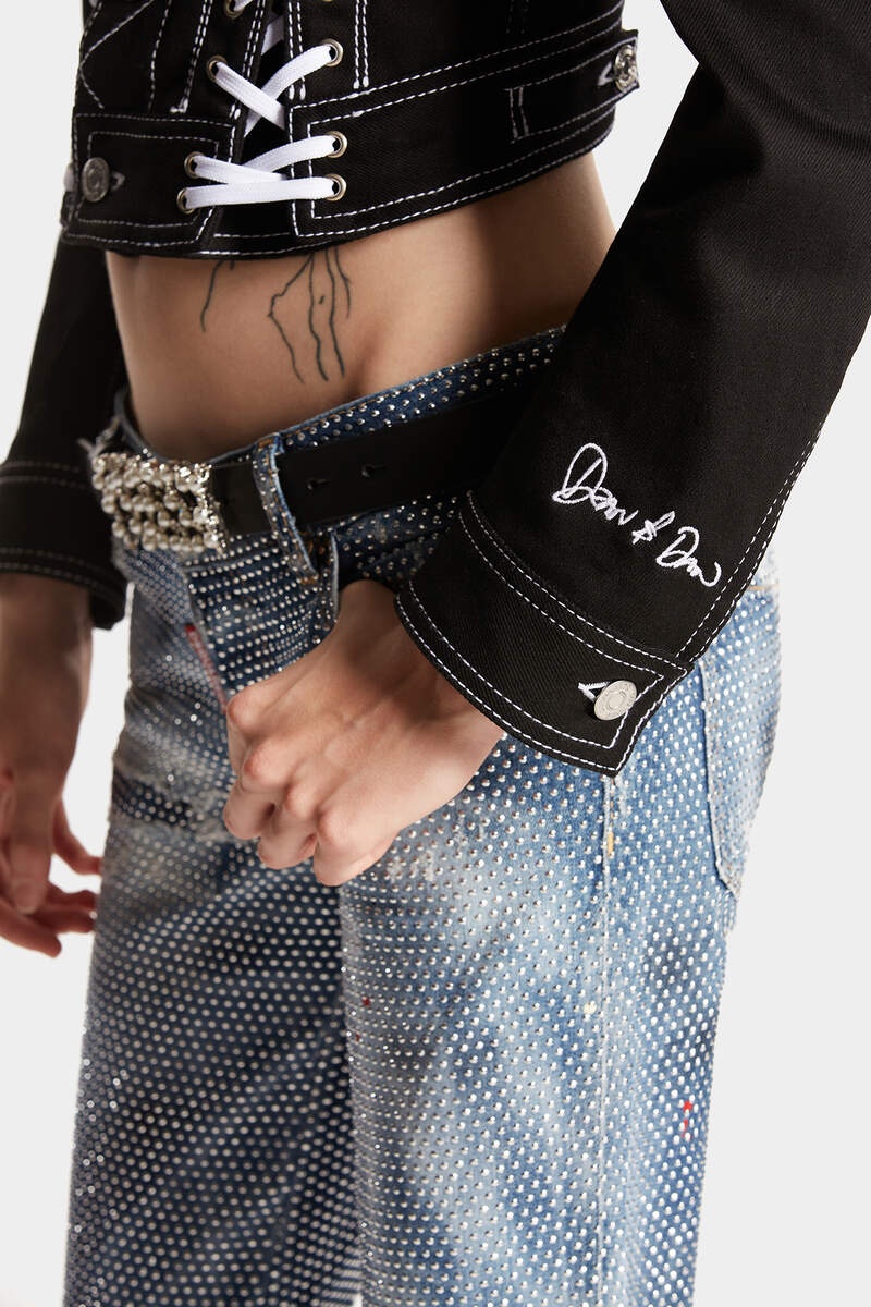 DENIM BONDAGE BABY JACKET - 7