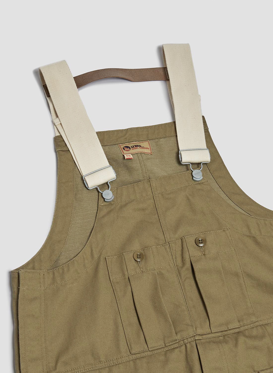 Railway Dungaree Heavy Cotton in Army - 5