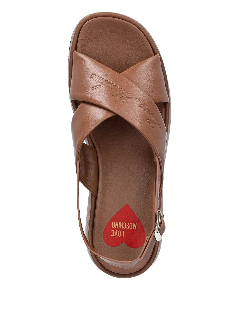 crossover-strap platform sandals - 3
