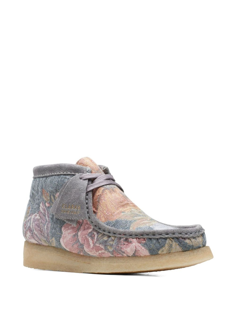 Clarks Originals Wallabee "Blue Floral" boots outlook