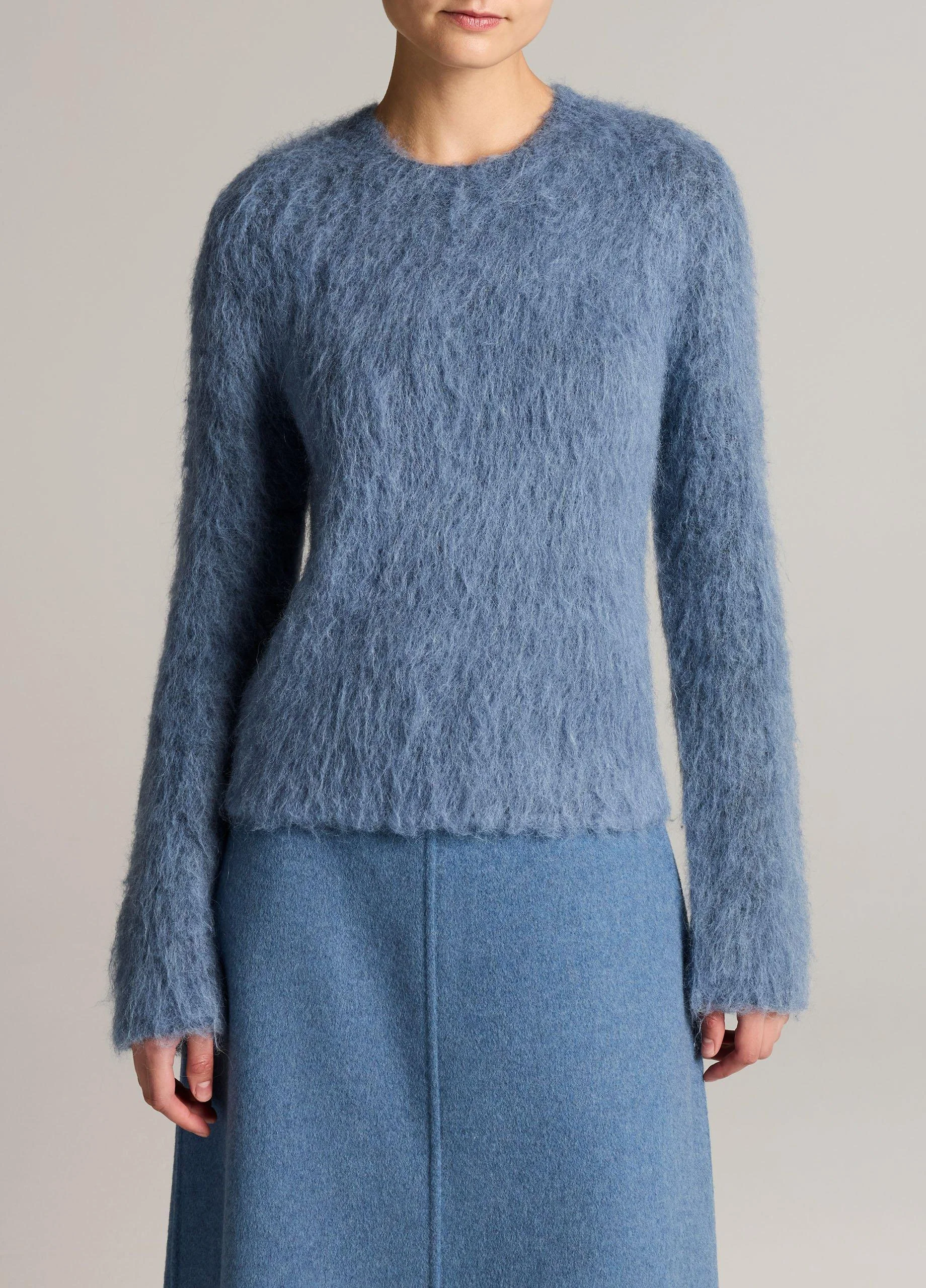 Brushed Crew Neck Sweater - 1