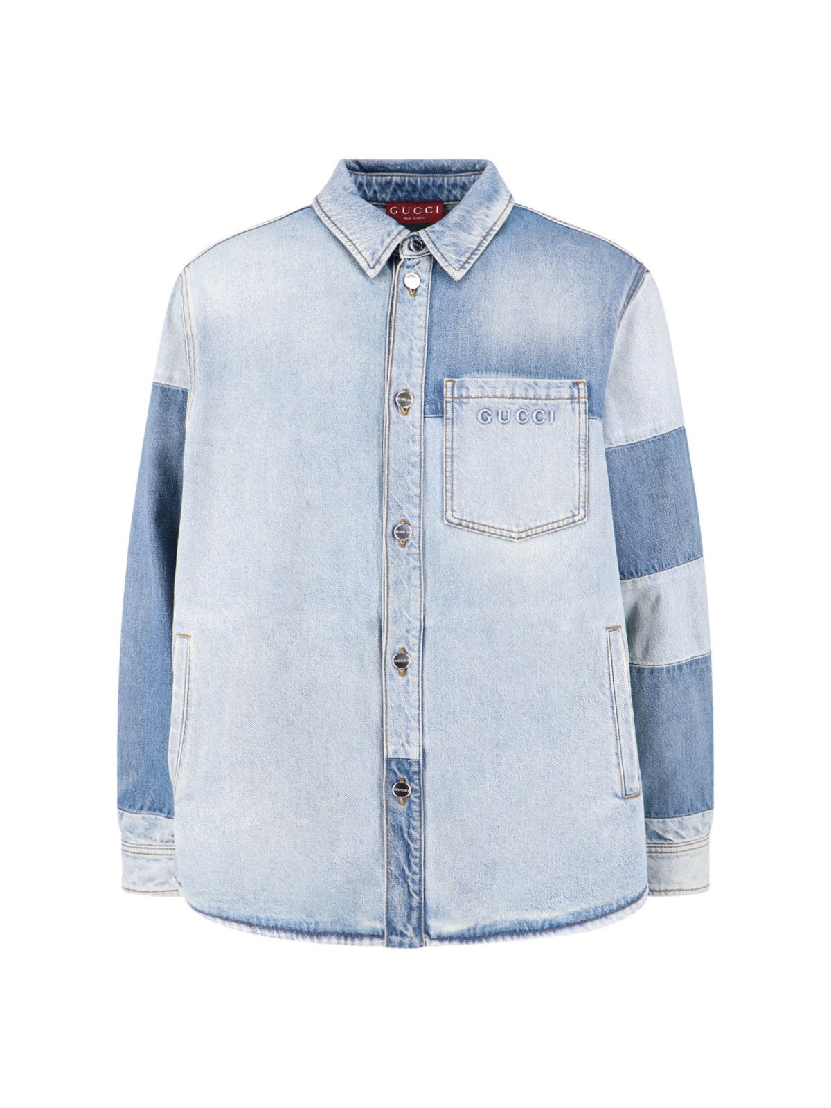 Gucci Men Denim Logo Shirt - 1