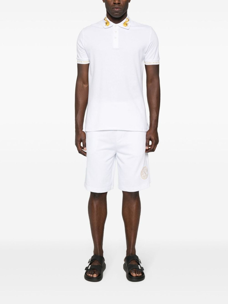 VERSACE JEANS COUTURE V-Emblem cotton track shorts outlook