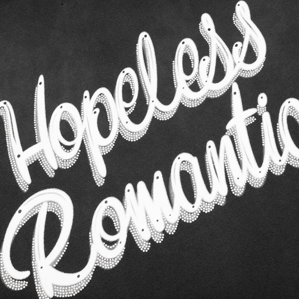 HOPELESS ROMANTIC OVERSIZED CREW - BLACK - 3