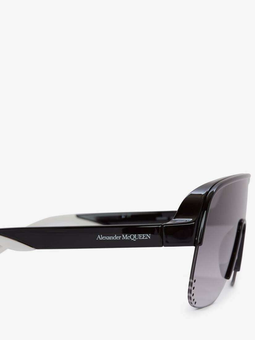 Court Visor Sunglasses in Black/grey - 4