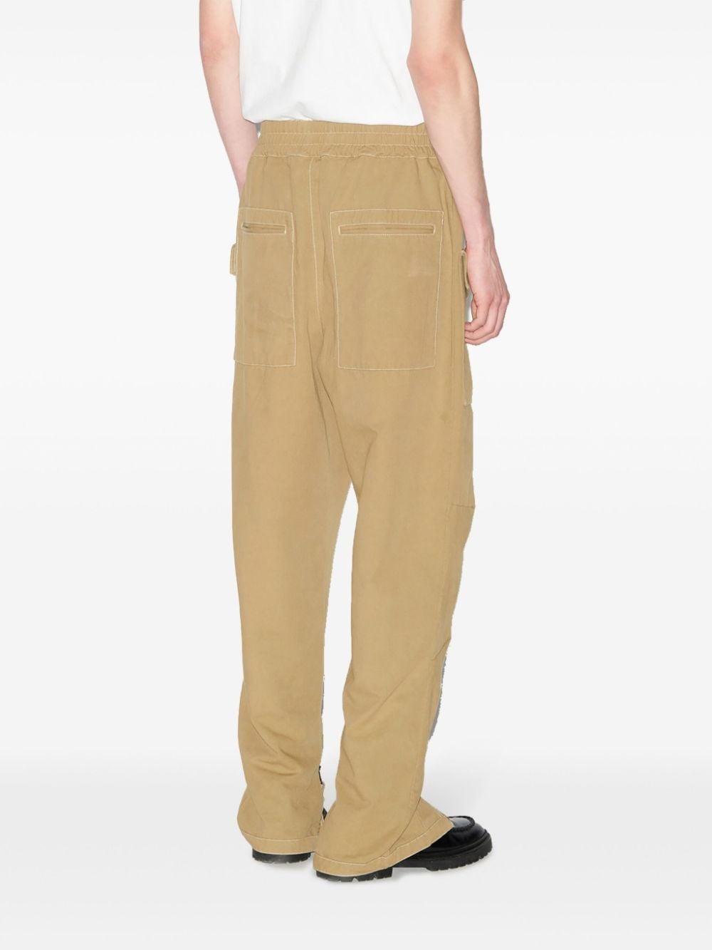 zip-detail cargo trousers - 4